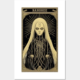 Banshee Tarot Card Vintage Artwork Posters and Art